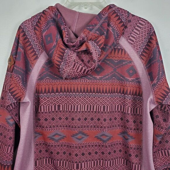 Burton Crown Bonded Pullover Hoodie Pockets Water Repellant Southwestern Sz M - Picture 6 of 12